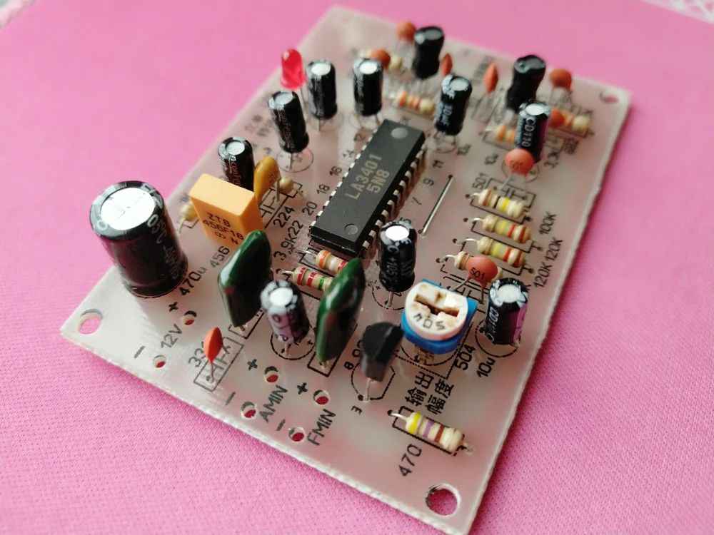 Stereo decoding LA3401 TA7343AP decoder board kit electronic kit diy parts assembly