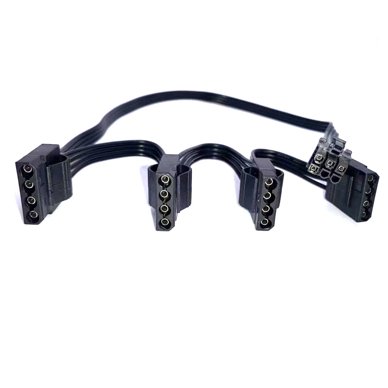 6 Pin To 4 Molex Modular Power Supply Cable 6 Pin To 4 Sata Cable for CORSAIR RMx Series RM1000x RM850x RM750X RM650x RM550x