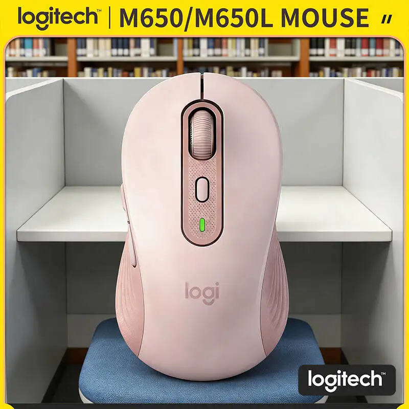 

Беспроводная эргономичная мышь Logitech M650/M650L Signature – 20 месяцев работы от Bluetooth, радиус действия 10 м, поддержка нескольких ОС