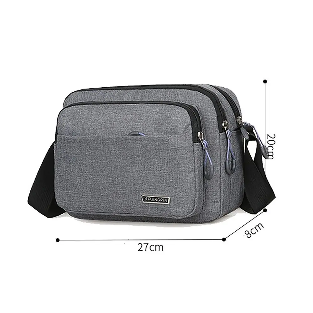 4/5 Layers Men Crossbody Bags Lightweight All-match Wear-resistant Messenger Bags Nylon Man Handbags Outdoor