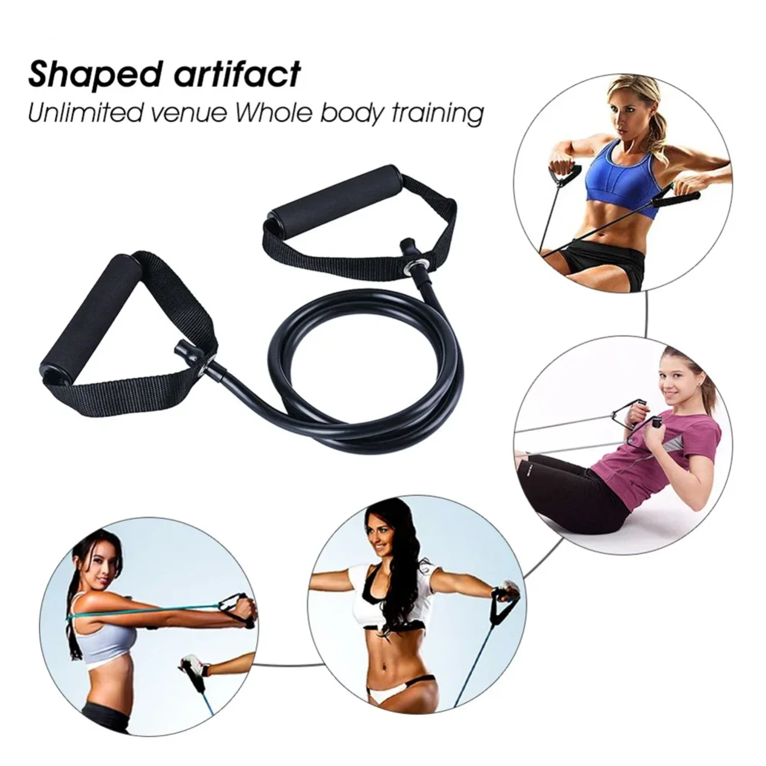 1,2 M Yoga Zugseil TPE Fitness Training Widerstand Bands Fitness Gum Elastische Gummi Expander Workout Übung Ausrüstung Band