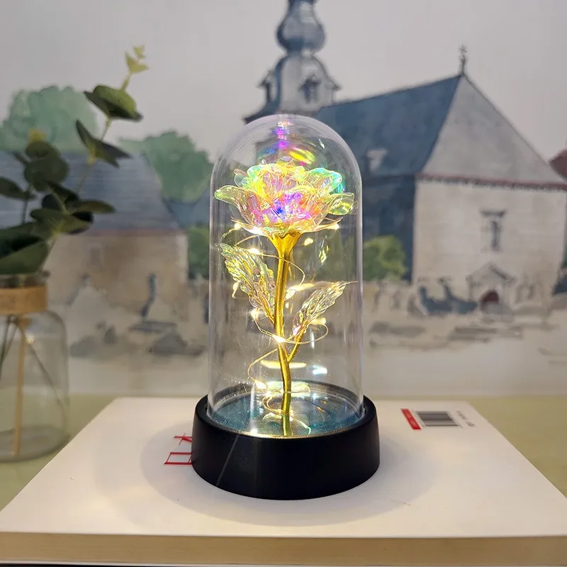 ギフト永遠のローズガラス LED ライトローズ母の日ギフト