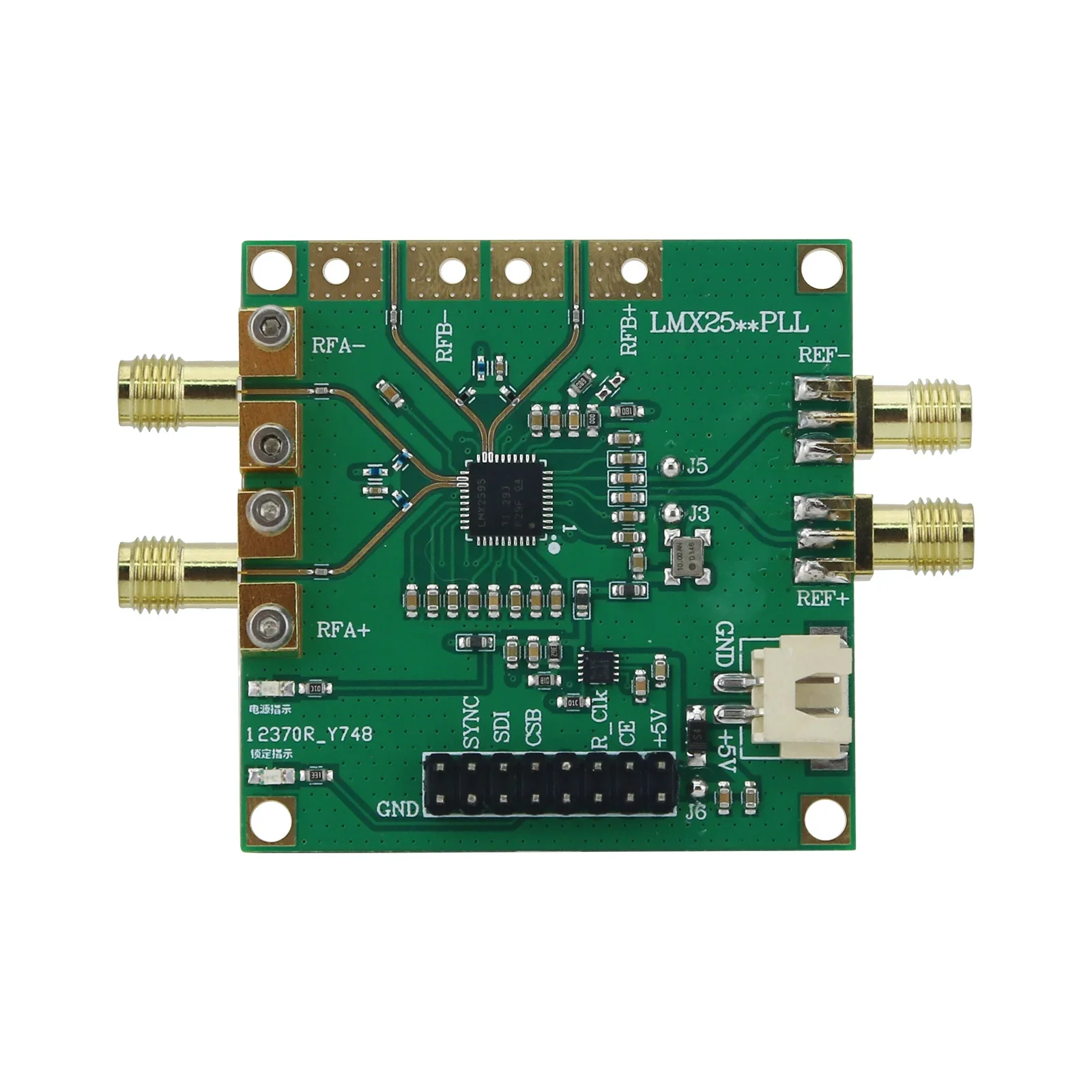 

2026 10MHz-19GHz LMX2595 V3 PLL Core Board High Frequency Phase Locked Loop Development Board with SMA Female Connector