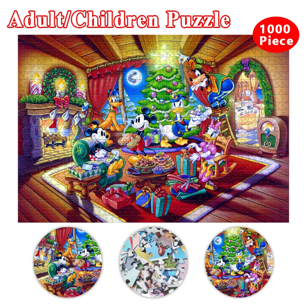 Disney Jigsaw Puzzles for Adults Mickey Mouse and Donald Duck Jigsaw Puzzles Entertainment Diy Toys for Creative Gift Home Decor