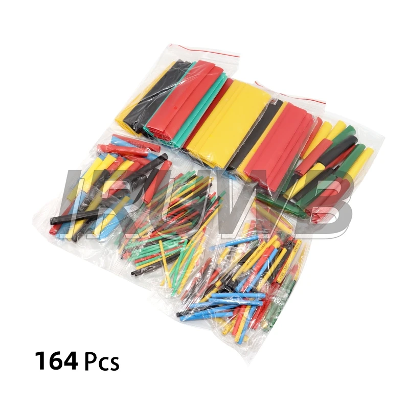 Per cavi termoretraibili Tubo termoresistente kit tubi termorestringenti Termoretractil Tubo termoretraibile Confezione assortita Isolamento fai da te