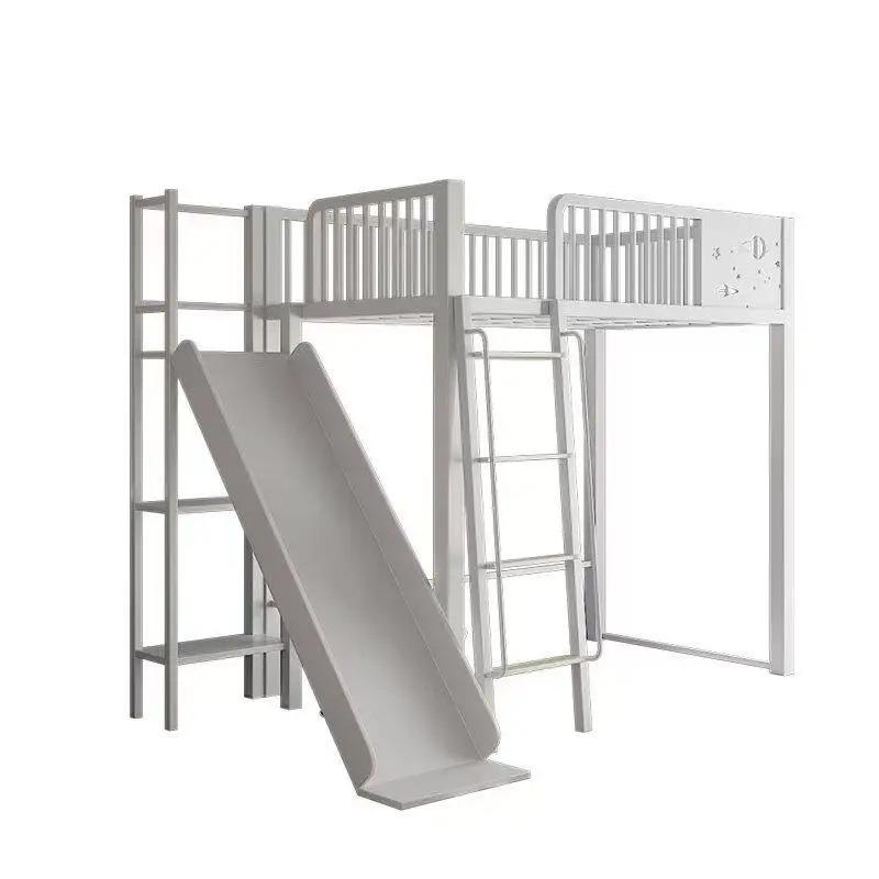 

&Children's Bunk Bed Two-Tier Eco-Friendly Slide Sibling Bed Half-Height Italian Design Portable School Bedroom/Living Room