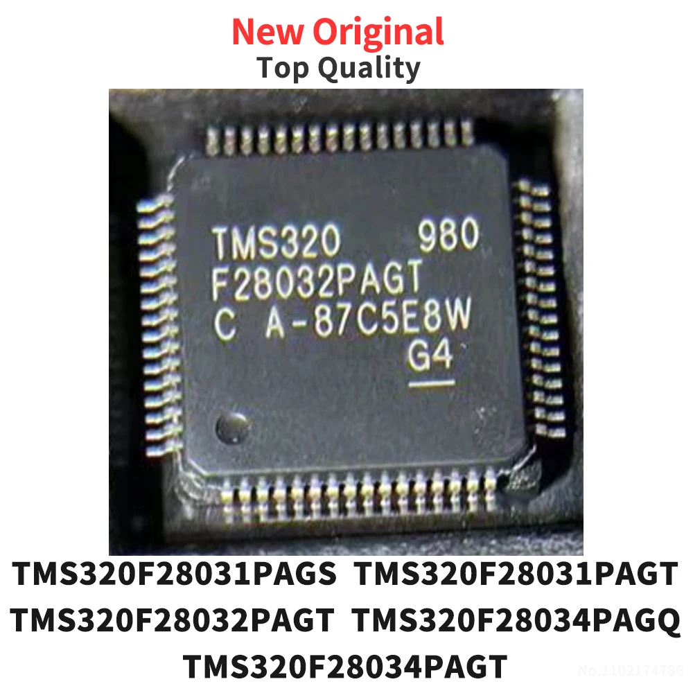 (1 Piece) TMS320F28031PAGS TMS320F28031PAGT TMS320F28032PAGT TMS320F28034PAGQ TMS320F28034PAGT QFP-64 Original