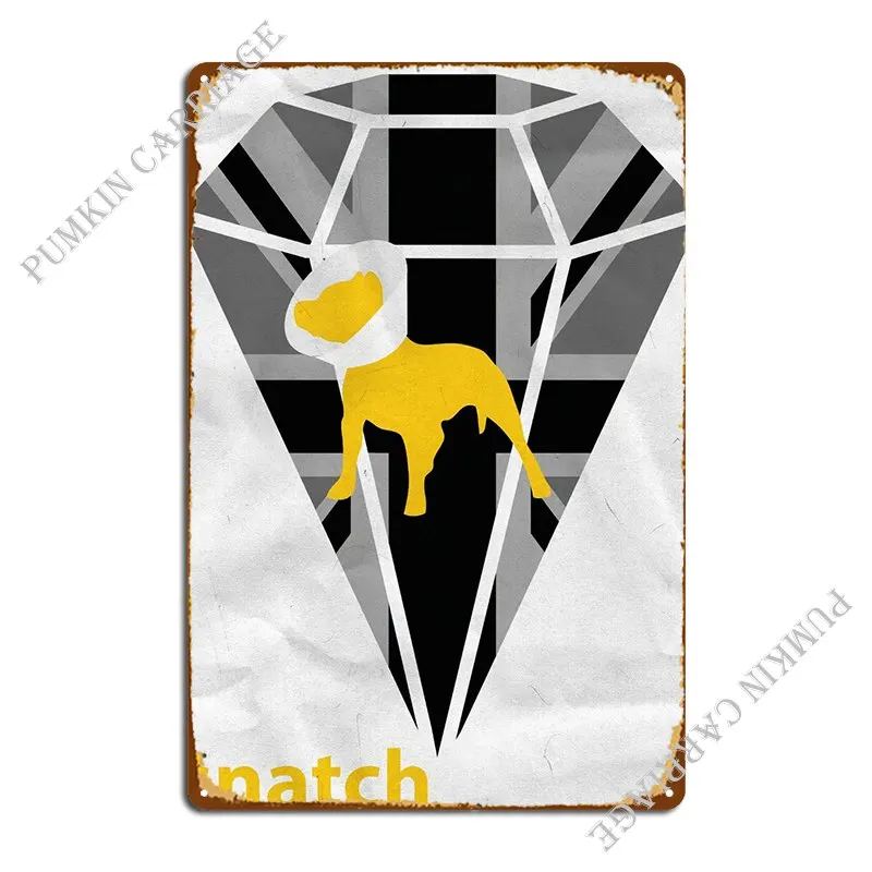 Snatch Minimal Metal Plaque Poster Retro Club Wall Cave Printed Cave Tin Sign Poster