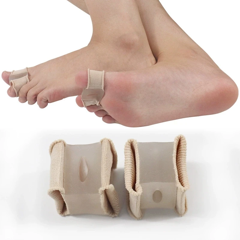 

1/2Pcs Silicone Toe Fingers Separator Nylon Bunion Hallux Valgus Corrector Thumb Spacers Correction Straightener Foot Care Tool