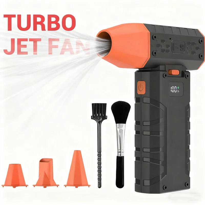 

Mini Turbo Jet Fan Powerful Air Blower 160000RPM 52m/s Brushless Motor Portable Fan Battery Blower Air Duster Car Cleaning Tools