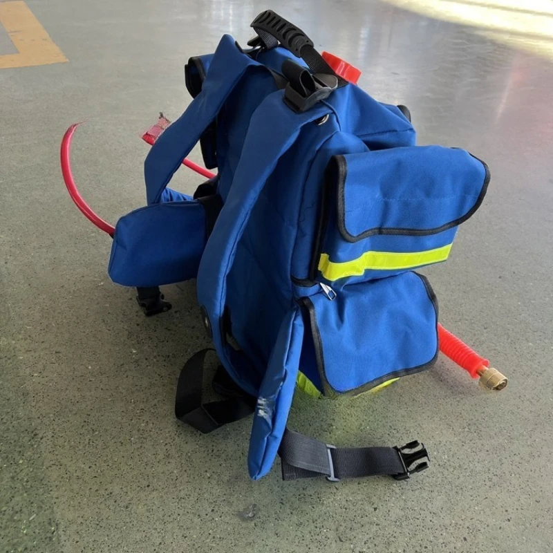 Backpack flashlight dual-purpose software water forest rescue emergency water bag fire water bag thickened canvas bag
