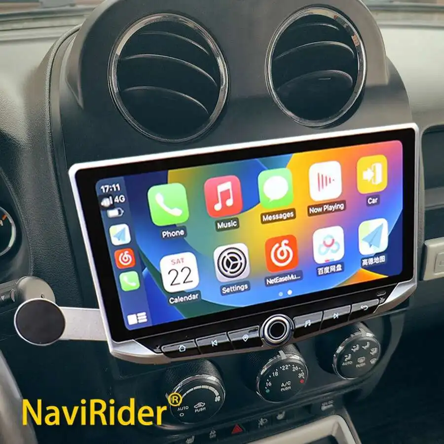 أندرويد 14 راديو تلقائي لسيارة جيب كومباس MK 2009 2010 2011 2012 2013 2014 2015 سيارة Carplay ستيريو رئيس Unit10.88 "الوسائط المتعددة نافي