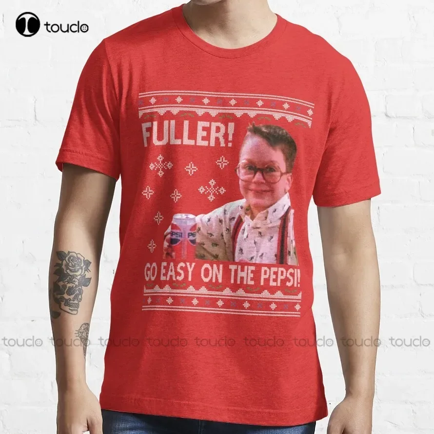 Fuller Go Easy Home Alone Christmas Knit T-Shirt Pink Shirts For Men Custom Aldult Teen Unisex Digital Printing Tee Shirt Xs-5Xl