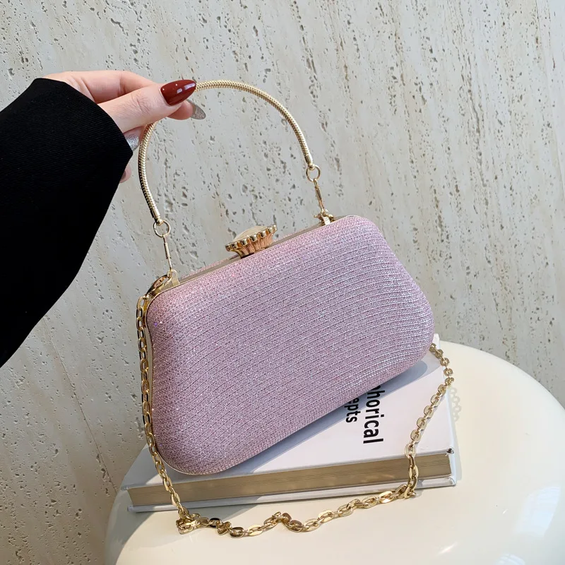 

Luxury High Design Women Evening Bag Brand Party Banquet Glitter Bag For Ladies Wedding Clutch Handbag Shoulder Bag Chain Bolsas