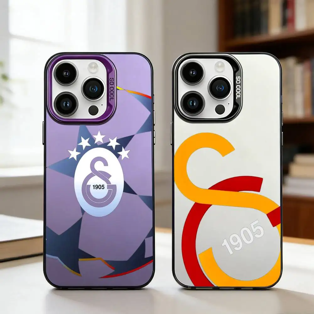 

1PC G-Galatasaray S-SK pattern 1905 Phone Case For iPhone17,16,15,14,13,12,11,Pro,MAX Gray Matte Silicone Black Cover