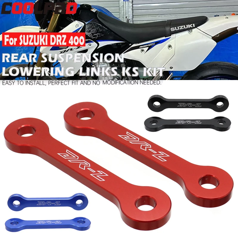 NICECNC Motorcycle Linkage Lowering Link Kit For Kawasaki KLX400 KLX 400 2000-2019 DRZ DR-Z 400 400E 400S 400SM 2000-2024 DRZ400