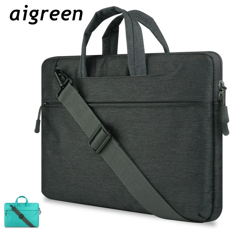 

Брендовая сумка для ноутбука Aigreen Messenger 13,3 дюйма, женская и мужская сумка через плечо, чехол для ноутбука Macbook Air Pro, Прямая поставка