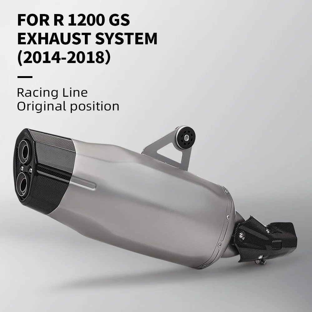 

Slip on For R1200GS R1250GS ADV Advanture Motorcycle Exhaust Muffler Carbon Fiber Escape