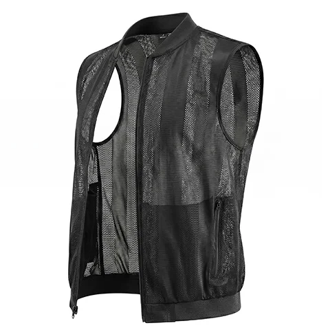 New Summer Men Mesh Hollow Waistcoat Breathable Outdoor Sports Coat High-Quality Design Leisure Vest Men's Biker Vests Size 5XL