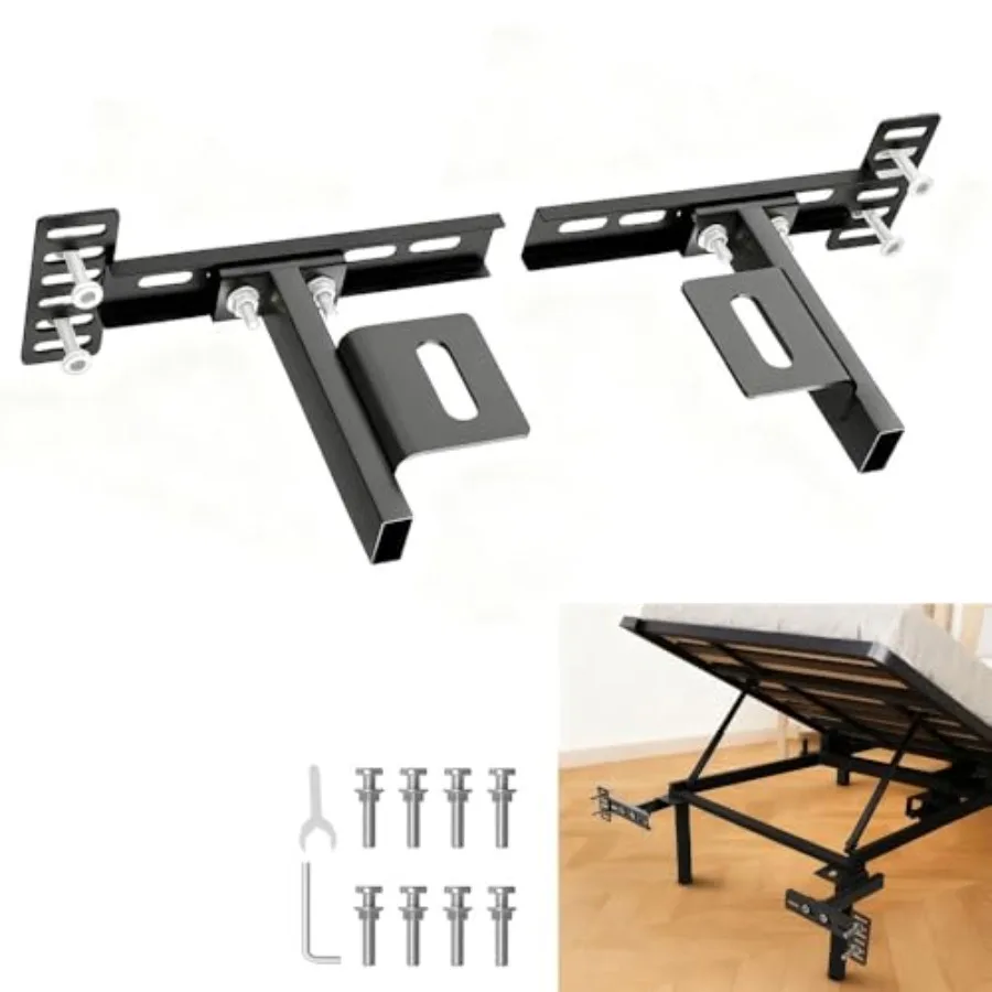 

Adjustable Headboard Brackets for Metal Bed Frame Universal Brackets for Headboard with Footboard Extension Kit Fit Twin Full Q