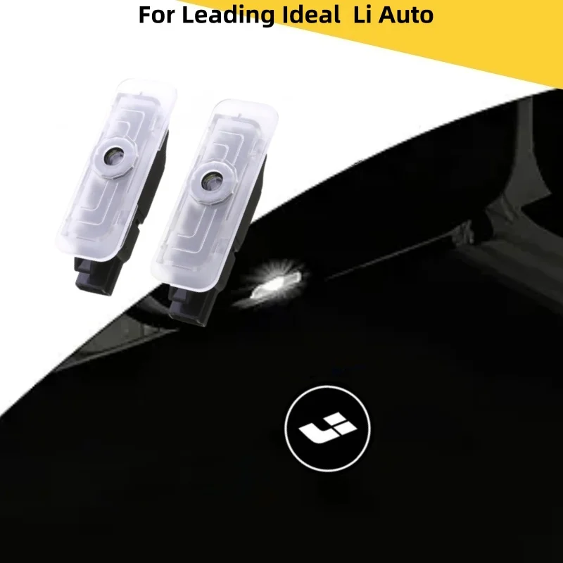 2pcs Car Door Welcome Lights  Projection Laser Ambient Light For Leading Ideal Li Auto L9 L8 L7 Car Decoration Accessories