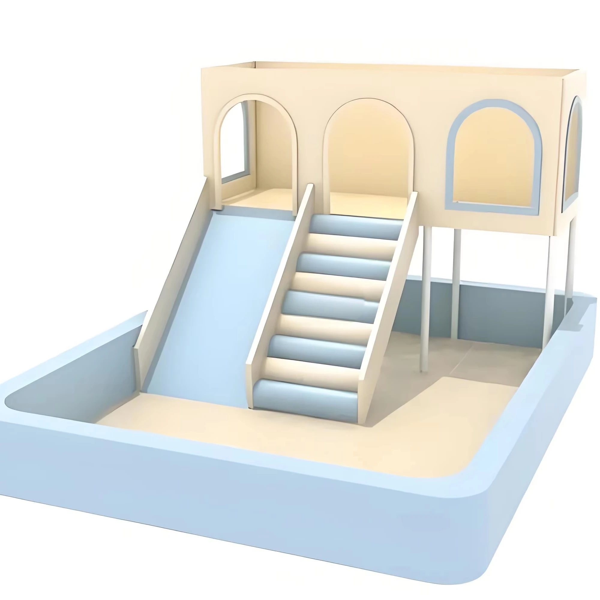 Soft Bag Slide Early Education Center Hall Toy  Indoor Soft Bag Combination Naughty Castle Small Paradise