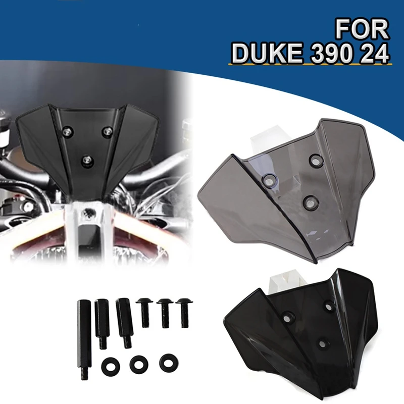 

Motorcycle Windscreen For DUKE 390 125 DUKE390 DUKE125 2024 Front Wind Deflector