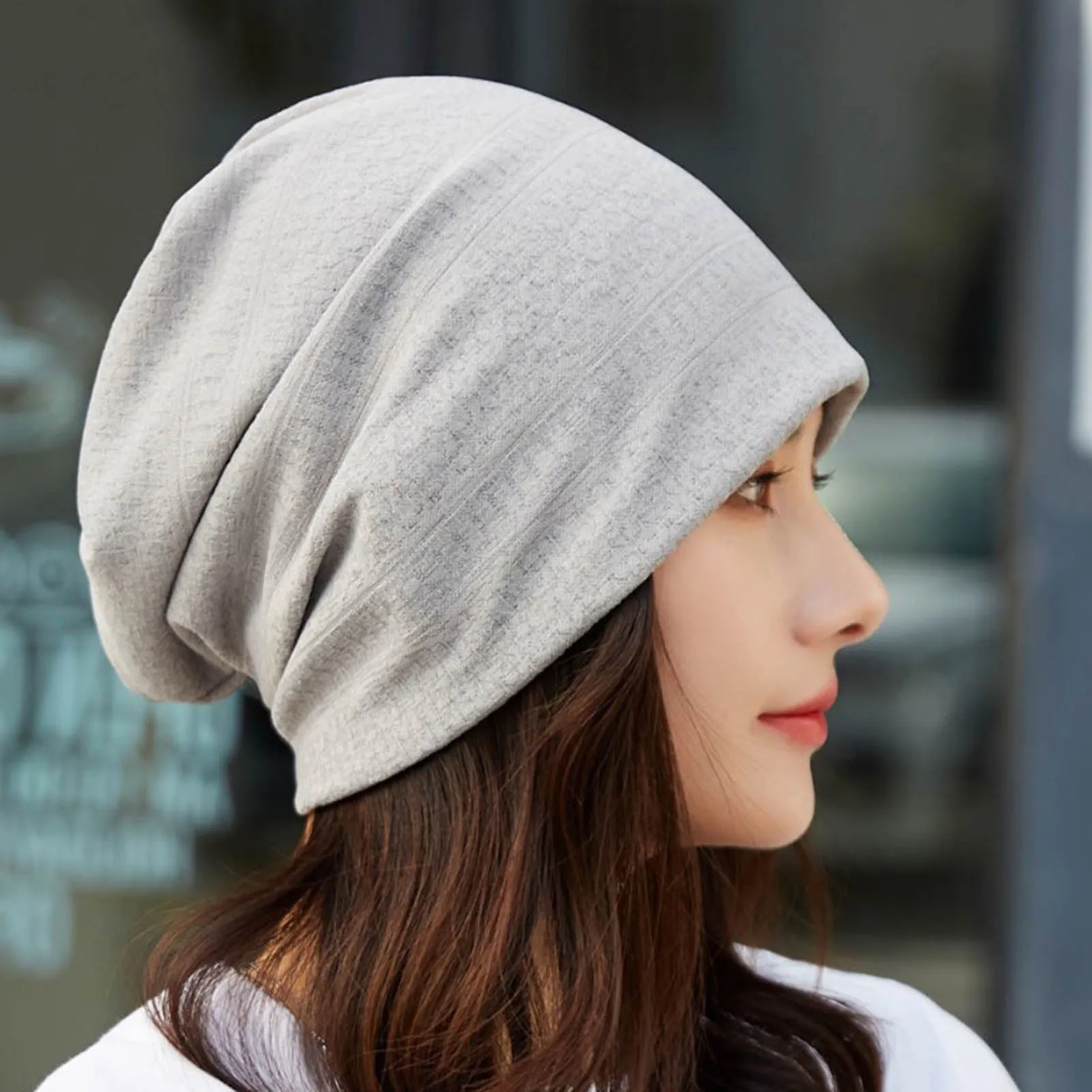 Thin Skull Caps for Men Women Large Knit Hat Summer Oversize Skull Caps for Holiday Birthday Gift d88