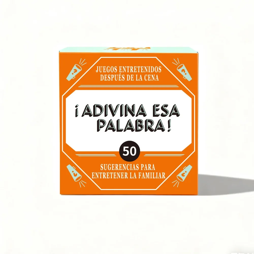 

Забавные испанские игровые карты, обучающие интерактивные словарные карты, 50 шт., карты, обучение языку, игра в угадай с словами, семья