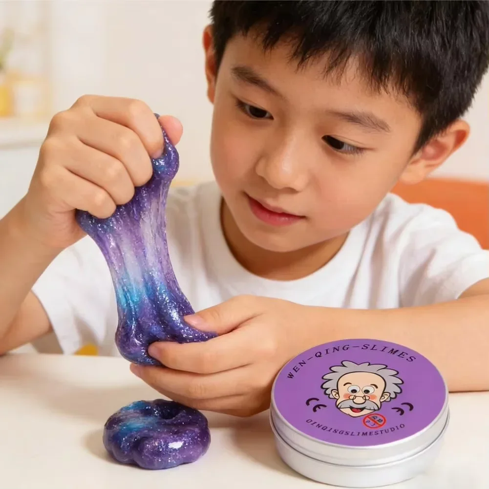 L DIY Reusable  Putty Liquid Crystal Bouncy Slime Toy Set Kid Safe Mud Stress Relief Toys Color Clay Handmade Handgum Playdough