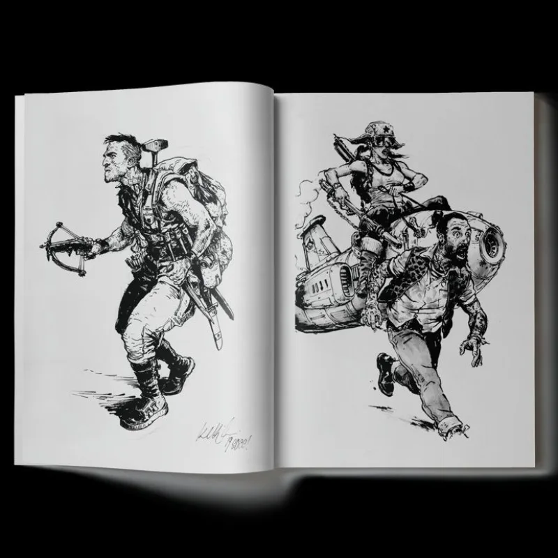 2024 Sketch Line Drawing English Version Book Korean Sketch Master Kim Jung-gi's Sketchbook
