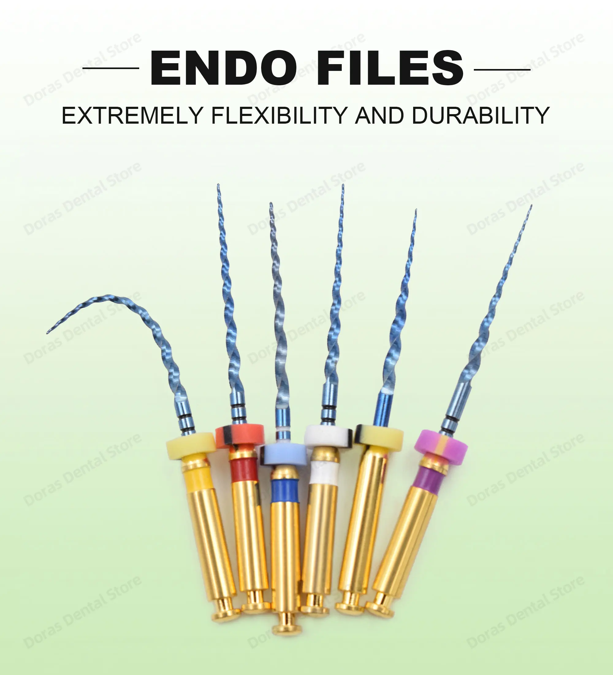 Dental Super Files Blue Rotary File Nickel Titanium Metal Root Canal File Endodontic Equipment 21/25/31mm S1/S2/F1/F2/F3/F4/F5