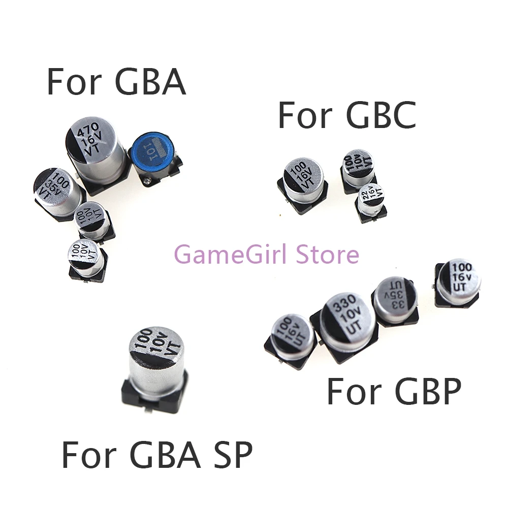 

50sets Replacement Motherboard Capacitor for Nintendo Gameboy GBA GBC GBP GBA SP Repair Accessories