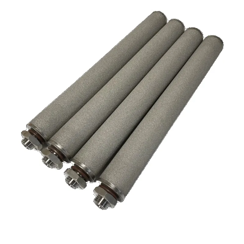 Stainless Steel & Titanium Powder Sintered Filter Rod, Microporous Metal Filter Tube Cartridge Filter Element