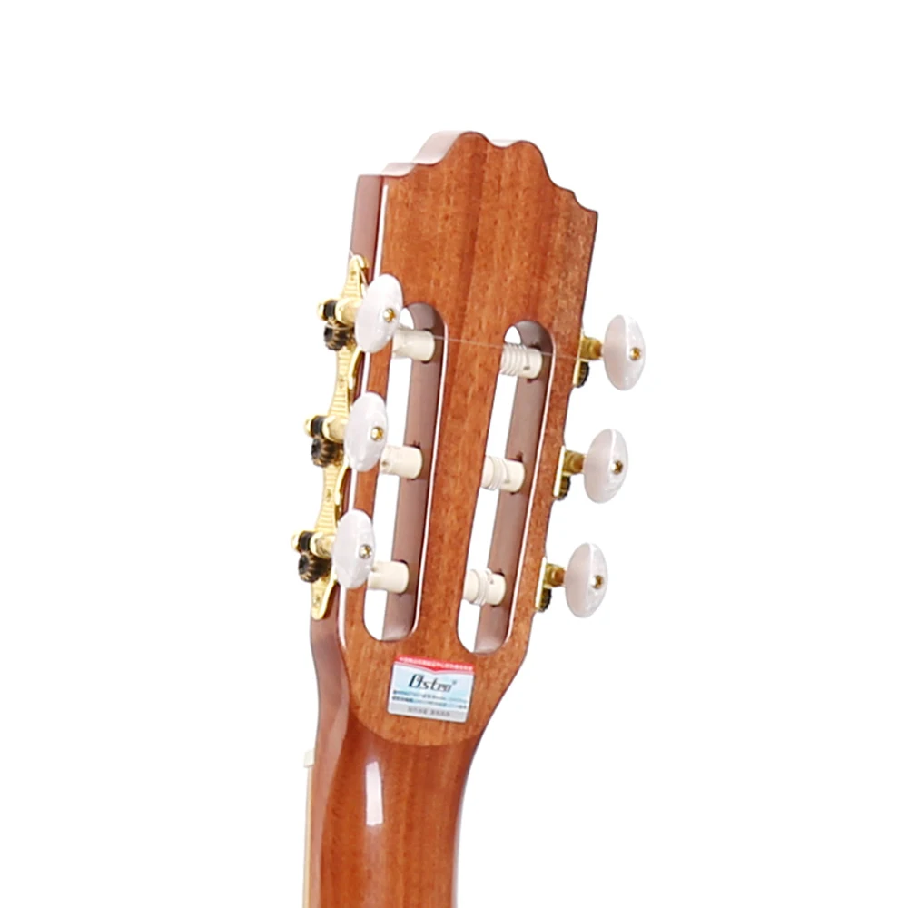 جيتار كلاسيكي صيني للبيع جيتار كلاسيكي من خشب التنوب الصلب وخشب الورد مقاس 39 بوصة أوتار نايلون جيتار كلاسيكي