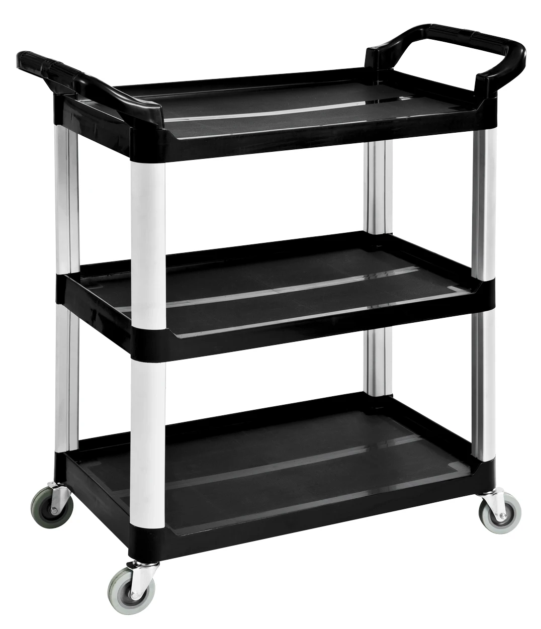 

Wholesale 3-Tier Plastic Food Serving Trolley Kitchen Equipment For Dining Service Restaurant Food Carts Service Trolley