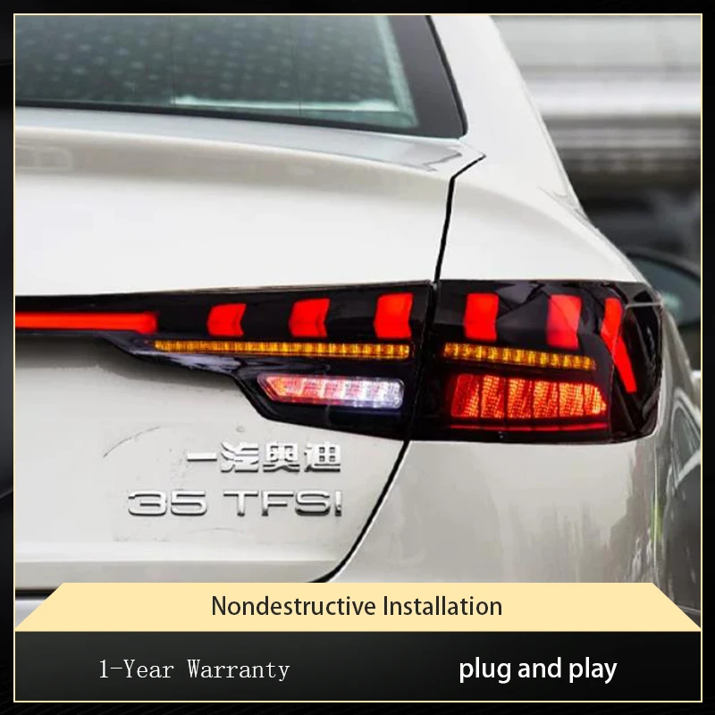 A Pair of Upgrade Taillight For Audi A4L Rear Lamp 2017-2023 LED DRL Car Accessories Interior Assembly Auto Modified Tool