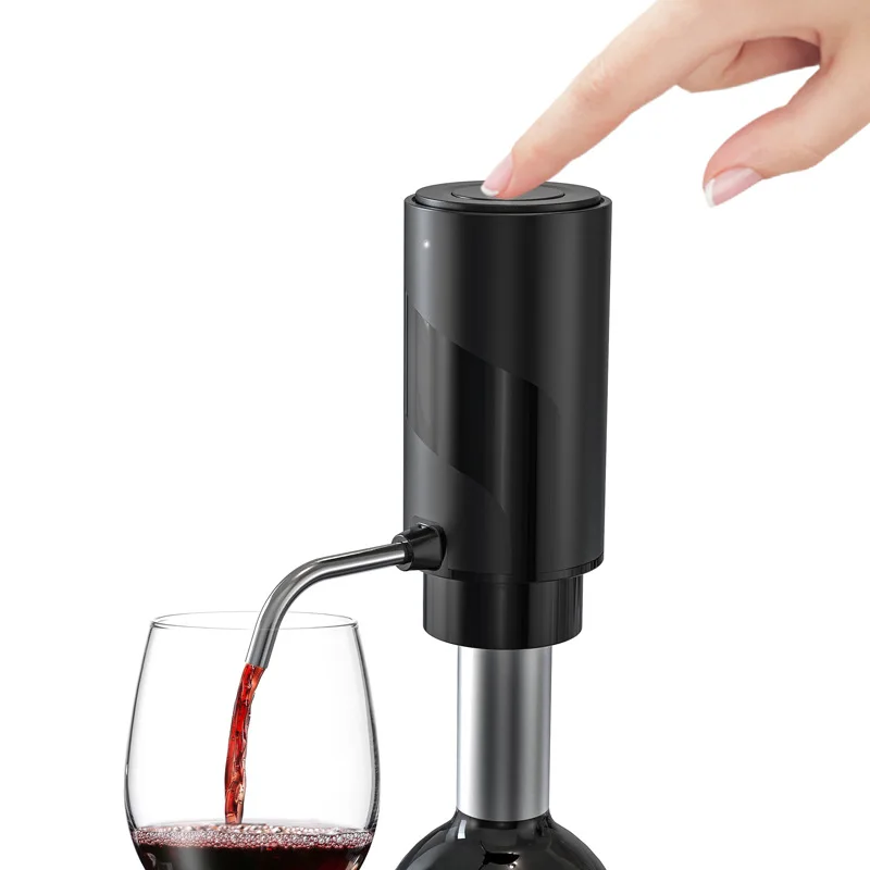 

Electric Wine Aerator Dispenser with USB Cable and Silicone Tubing Rechargeable for Fast Decanting and Comfortable Pouring