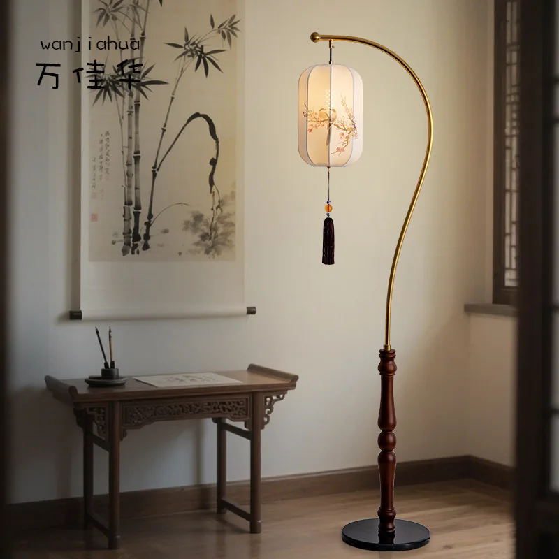 Song's aesthetics retro living room bedroom sofa floor lamp new Chinese style homestay stairs balcony decorative atmosphere lamp