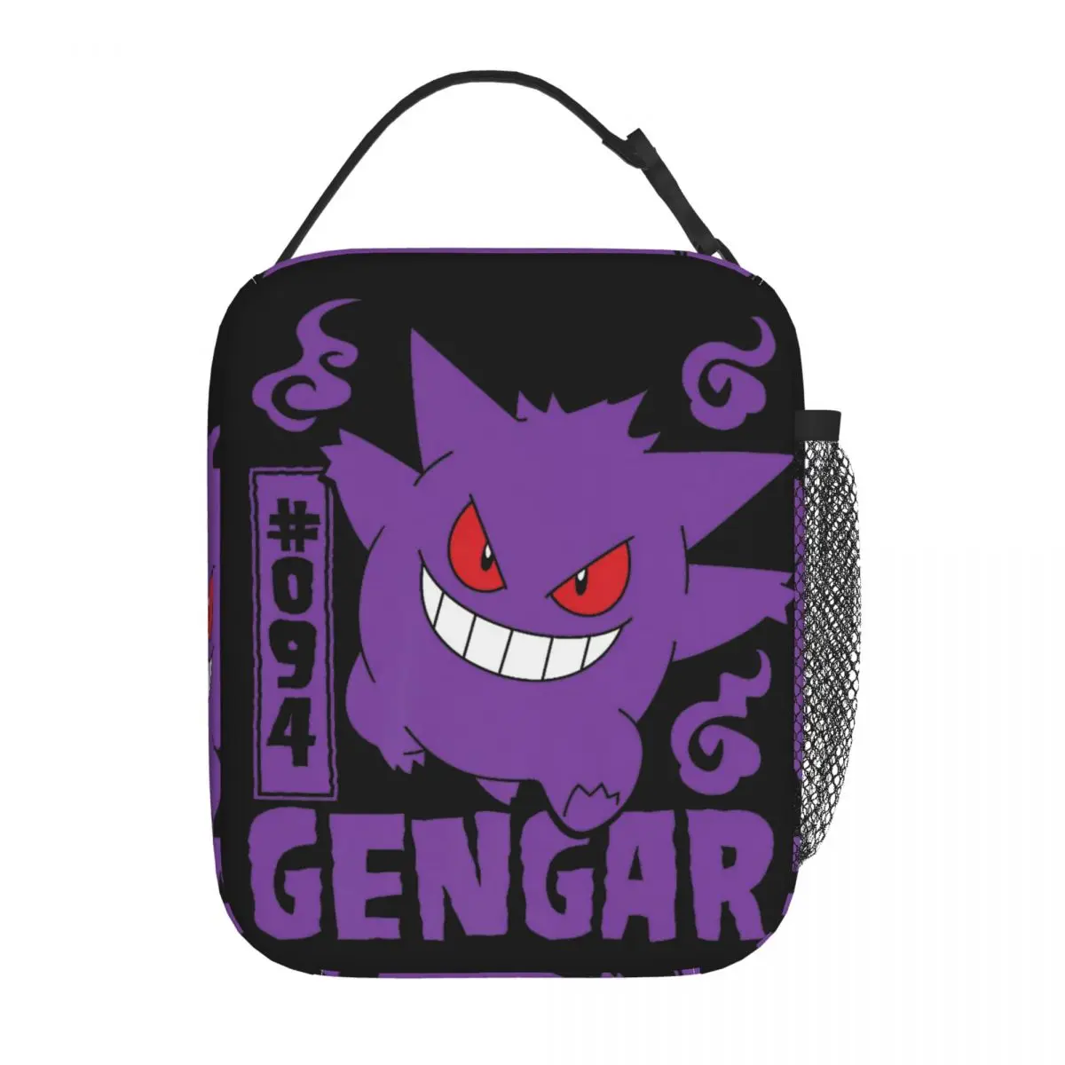 Monster Ghost Japanese Anime Gengar Insulated Lunch Bag Thermal Bag  Meal Container Large Tote Lunch Box Bento Pouch Outdoor