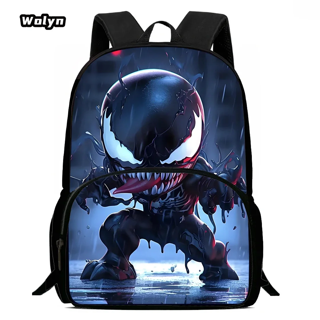 

Cartoon School Backpack,Anime Movie v-ve-n-nom School Backpack for Boys Girls,Large Capacity School Backpack for Grade 1-4