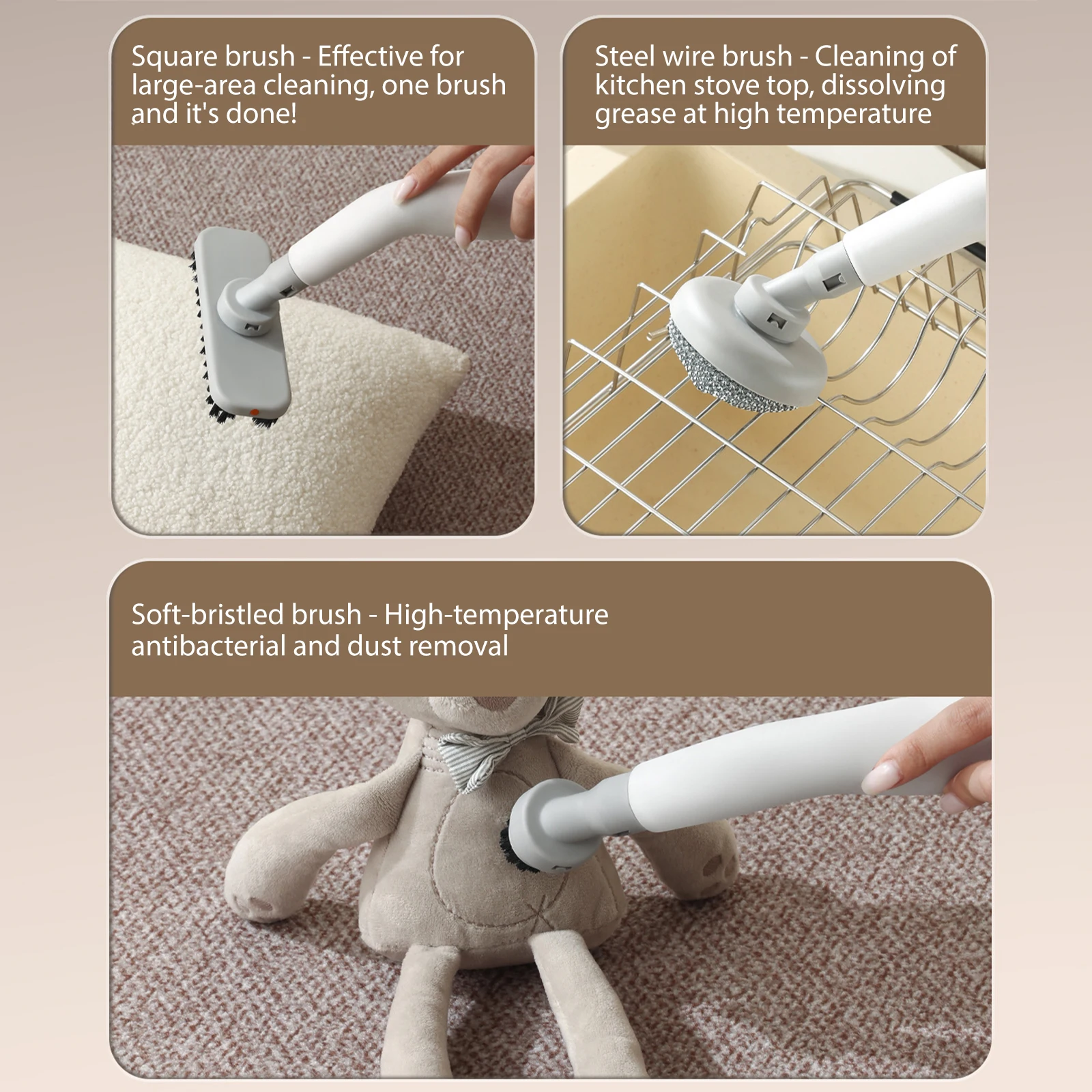 منظف بخار محمول، آلة صغيرة محمولة بالضغط العالي للمنزل، تنظف شحم المطبخ ومكيفات الهواء والأسطح