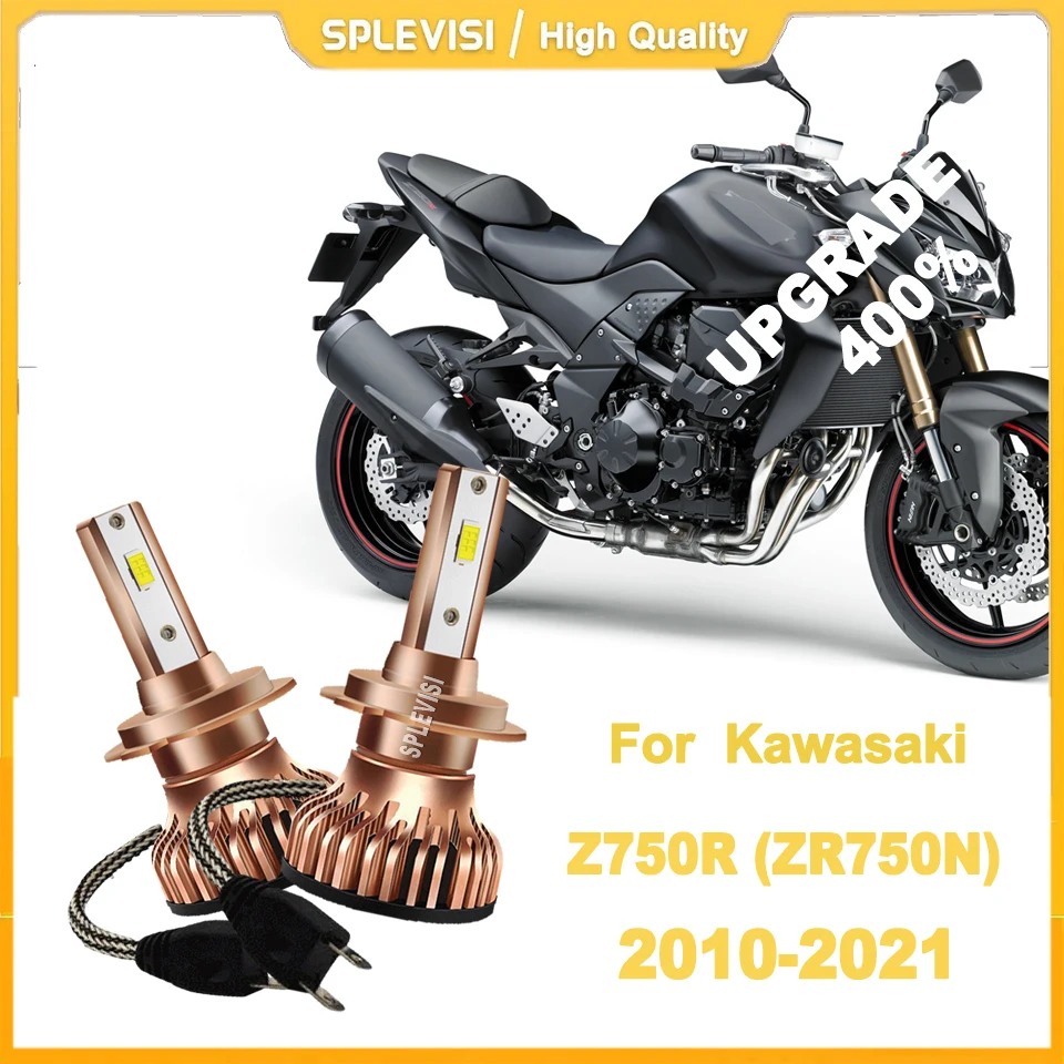 

H7 LED 150W 15000LM White Motorcycle Headlight Bulb Superior Lighting For Kawasaki Z750R (ZR750N) 2010 2012 2013 2014 2015-2021
