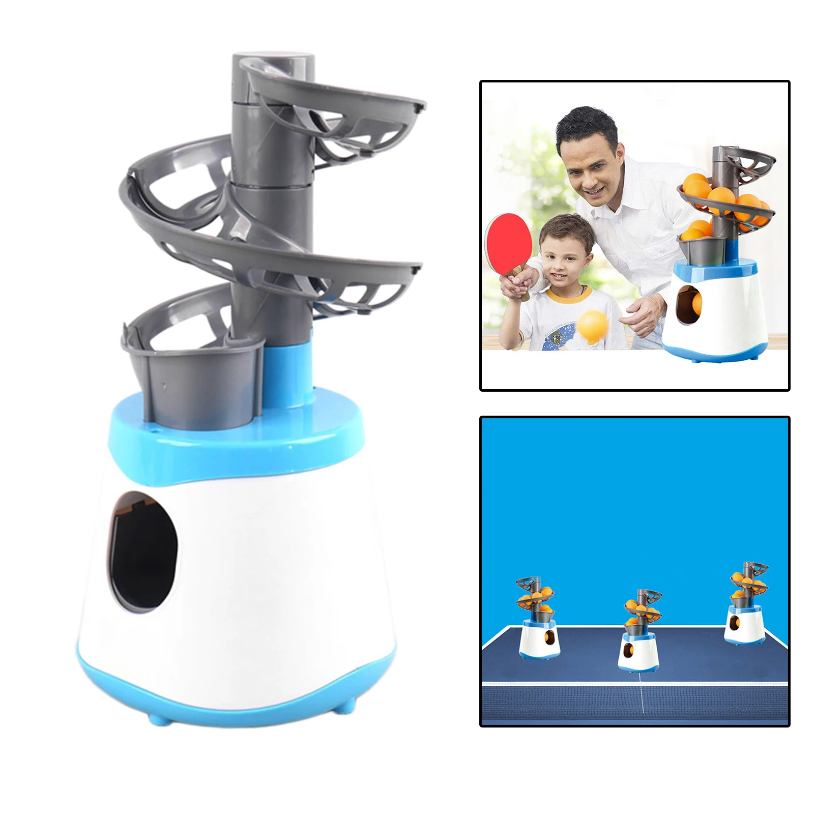 New Arrival Table Tennis Ball Pitcher Automatic Dual Power Supply Ping Pong Ball Robot Pitching Machine For Trainer Adult Kids