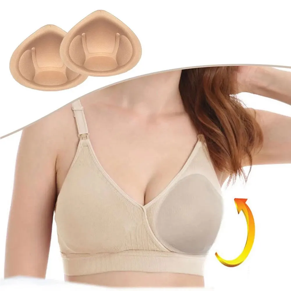 1Pair Realistic Sponge Breast Forms Fake Boobs Enhancer Bra Padding Inserts for Swimsuits Crossdresser Cosplay Health Care