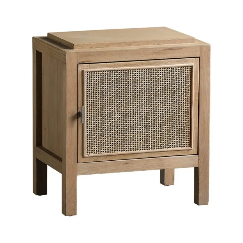 Small apartment Nordic rattan creative sofa side cabinet, Japanese bedroom storage cabinet