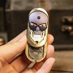 Ghost Mechanical Fidget Slider Eye-Tooth Linkage EDC Brass Slider  Anti-anxiety Office Desk Toys Adult Stress Relief Toys