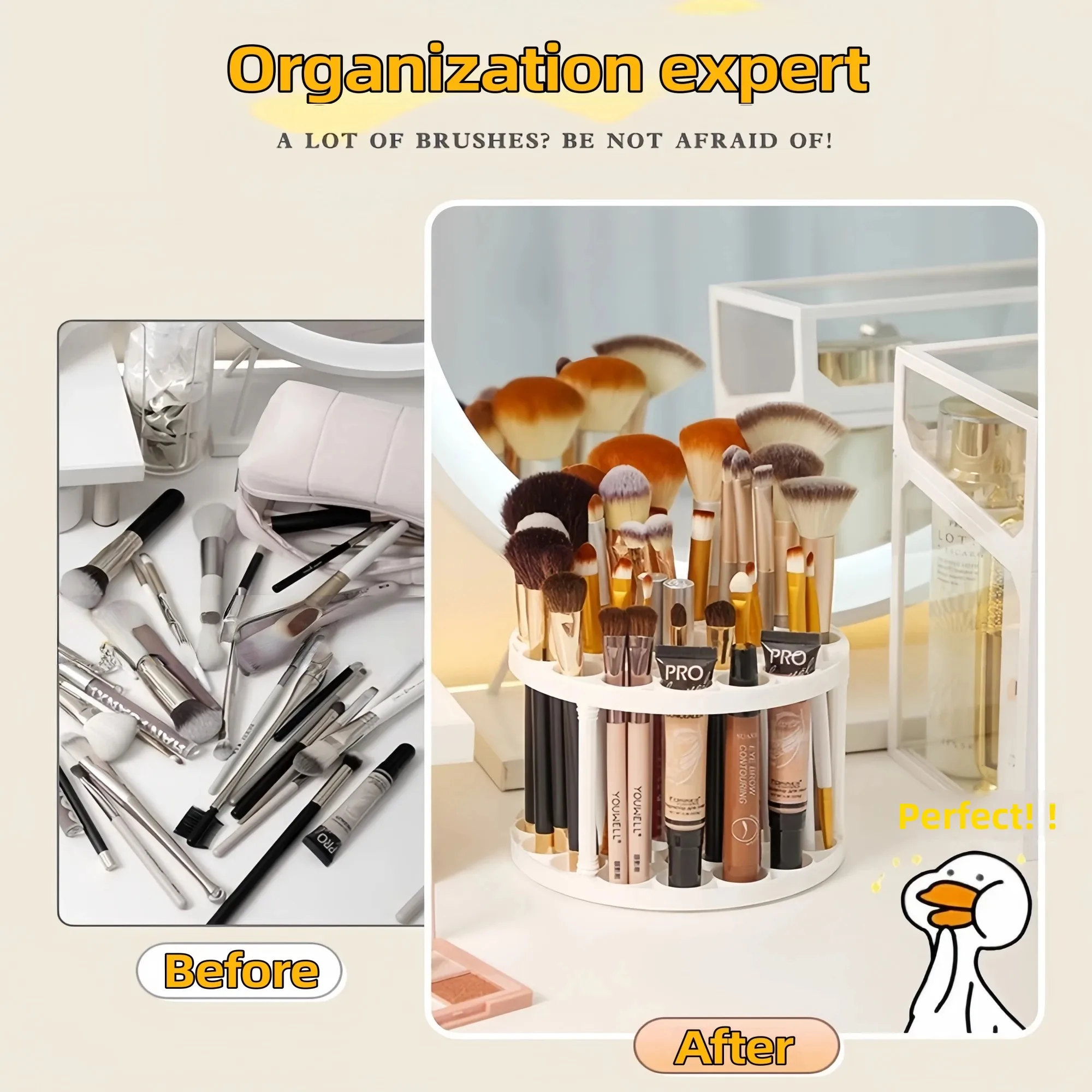 فرشاة للمكياج تخزين الرف سطح المكتب مستحضرات التجميل تخزين حامل أحمر الشفاه فرشاة للمكياج تخزين منضدة الزينة فرز صندوق تخزين