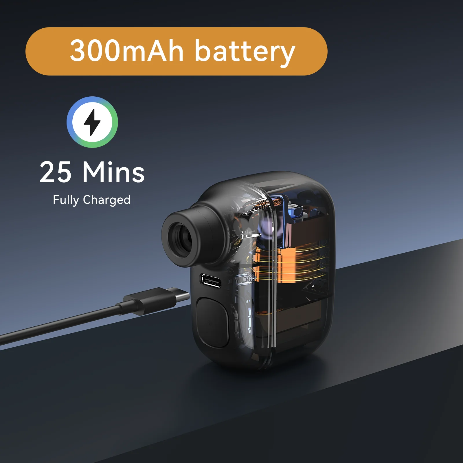 Airbank AS100 Portable Mini Bicycle Pump 100PSI Type-C Presta Schrada Valve Air Inflator Cycling Bike Accessories image 6