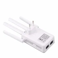 Home Network Wireless WIFI Router Repeater Booster Extender 300Mbps 802.11b/g/n RJ45 2 Ports Wireless-N Wi-Fi